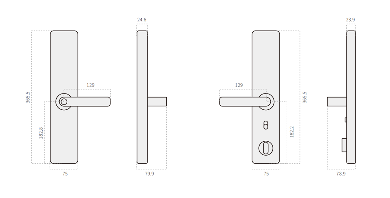 Diagrama de acces la distanță Smart Touchpad cu Bluetooth Smart Lock