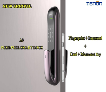 TENON A3 Push-pull Blocare automată a ușii cu amprentă digitală